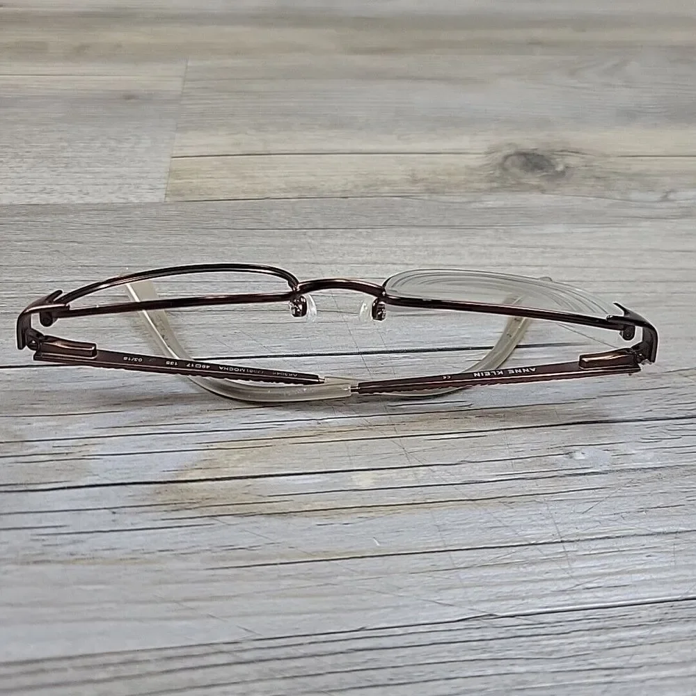 Anne Klein Eyeglasses AK 5048 208 Mocha 49-17-135‎ Frames Only Metal Full Rim
